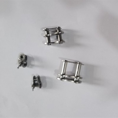 304不锈钢链条全接半接头链链扣04C05B06B4分08B10A12A16A20A32A