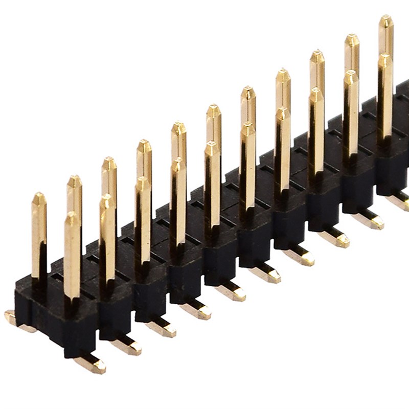 2.54MM间距 贴片双排排针接插件2*3/4/5/6/8/10/12/14/15/16-40P