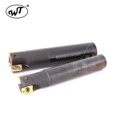 加硬抗震铣刀杆BAP400R 25/35刀杆AFPMT1604数控CNC黑色铣刀把