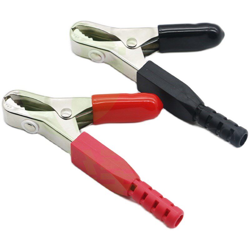 1-171铁镀镍镀铜加厚检测仪鱼夹50A电N瓶夹测试夹放电夹蓄电池