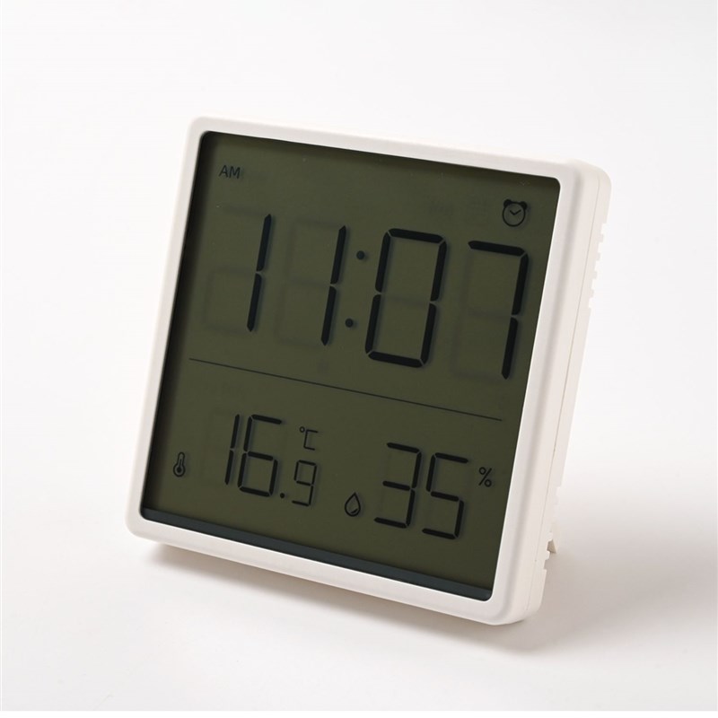 家用室内温湿度计 学生宿舍闹钟 磁吸冰箱贴温湿度数字闹钟K