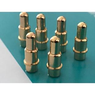 大号电流电池针5.2x14MM弹簧导电针5.2测试顶针3.2圆头顶针铜镀金