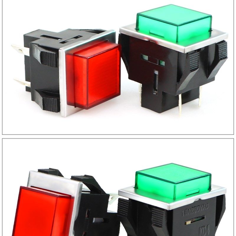 KD4方形按钮开关 点动自复位按钮 打包机按钮开关 15A250V双常开,工业油品/胶粘/化学/实验室用品,实验室漏斗,淘宝优惠券,粉丝福利购,淘宝优惠卷