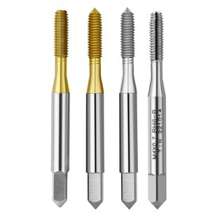 挤压丝锥白色镀钛挤压丝攻机用丝锥合金不锈钢铜铝螺纹挤牙M3