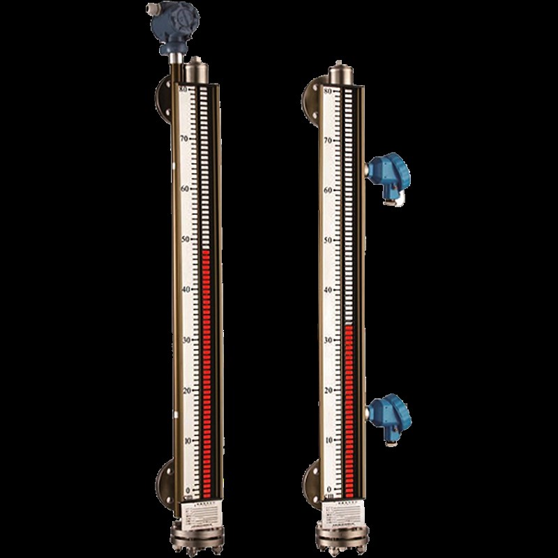 磁翻板液位计贮罐水位传感器测量顶侧装带远传耐高温替krohne