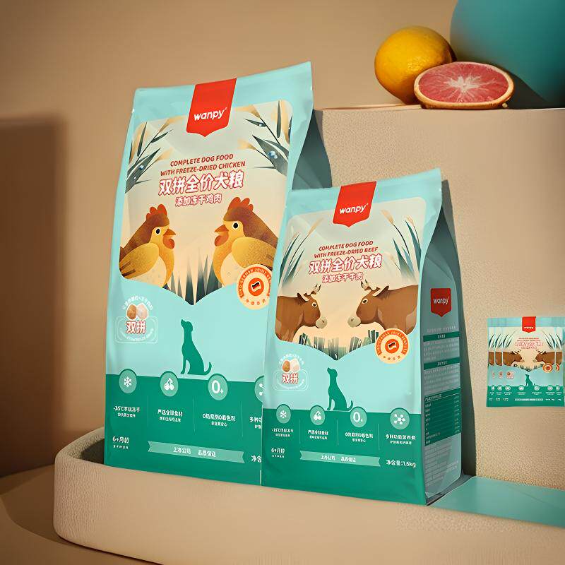 wanpy顽皮双拼狗粮10kg全价无谷冻干幼犬成犬泰迪金毛通用型犬粮