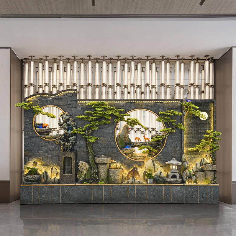 水幕墙假山流水喷泉屏风装饰客厅玄关景观摆件庭院鱼池循环水造景,家居饰品,流水摆件,淘宝优惠券,粉丝福利购,淘宝优惠卷