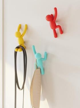 ᑌmbra创意伙伴挂钩卡通单个墙壁门后衣帽挂钩儿童房玄关壁挂装饰