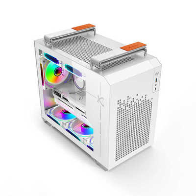 未知玩家X300手提便携式MATX台式玻璃侧透240水冷电脑ITX桌面机箱