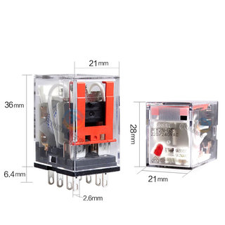 。OMRON欧姆龙小型电磁中间继电器MY2N-GS交流AC220V伏2开2闭 8脚