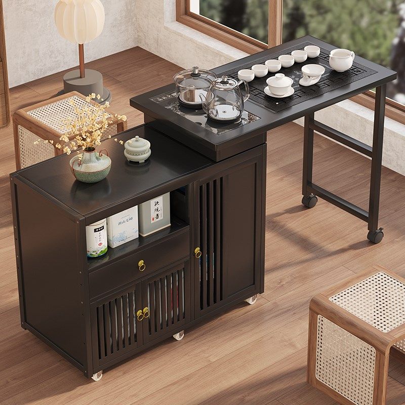 新中式家用茶台2024p新款阳台烧水壶一体嵌入式茶几移动旋转小茶,住宅家具,家用茶台/茶桌,淘宝优惠券,粉丝福利购,淘宝优惠卷