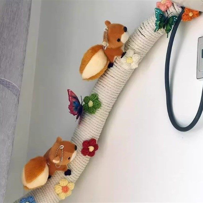 空调管子装饰遮挡棉线麻绳下水管道美化彷真花藤暖气管燃气管遮丑,收纳整理,绳子,淘宝优惠券,粉丝福利购,淘宝优惠卷