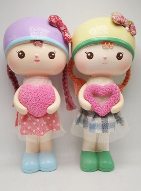 创意家居小摆件女孩公p主卧室装饰品儿童房间布置摆设可爱少女礼