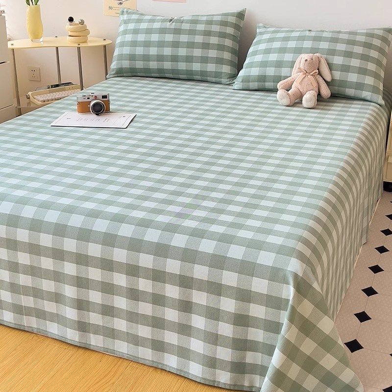 加厚纯棉老粗布床单单件全棉被单人棉麻炕K单凉席床笠枕套三件套,床上用品,床单,淘宝优惠券,粉丝福利购,淘宝优惠卷