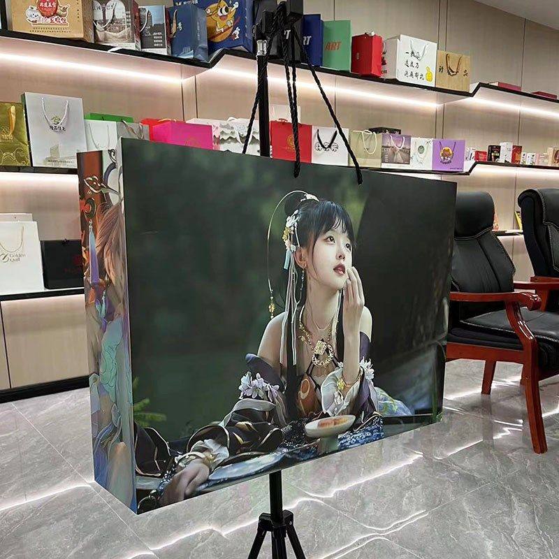 手提袋定制特大号纸袋白卡纸彩色印刷C企业LOGO动漫展会礼品袋广