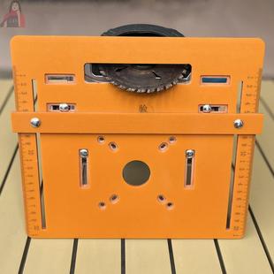 角磨机改木工台锯切割机底板云石机免打孔底座电木4寸手提锯裁板