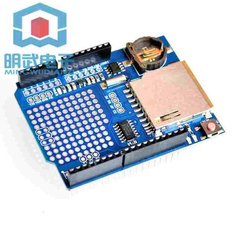 XD-05 数据记录器 Data Logging shield 不带电 蓝板 兼容UNO
