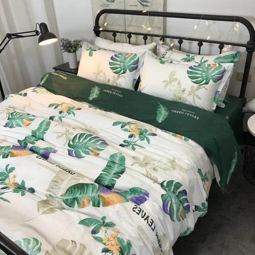 床简约四件套素色大方用品风床单复古春秋枕芯夏季