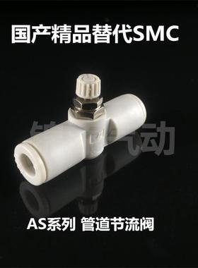 管道节流阀快插调速阀AS1001F/2001F/2051F/3001F-04/06/08/10/12