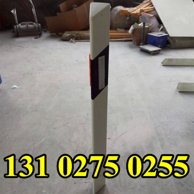 玻璃钢柱式轮廓标道路复合纤维双面夜间反光轮廓标三角导向警示桩