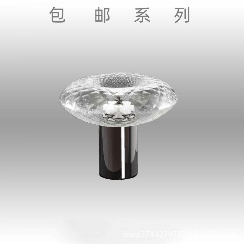 简约现代卧室软装设计师台灯床头灯北欧创意酒店水波纹个性台灯