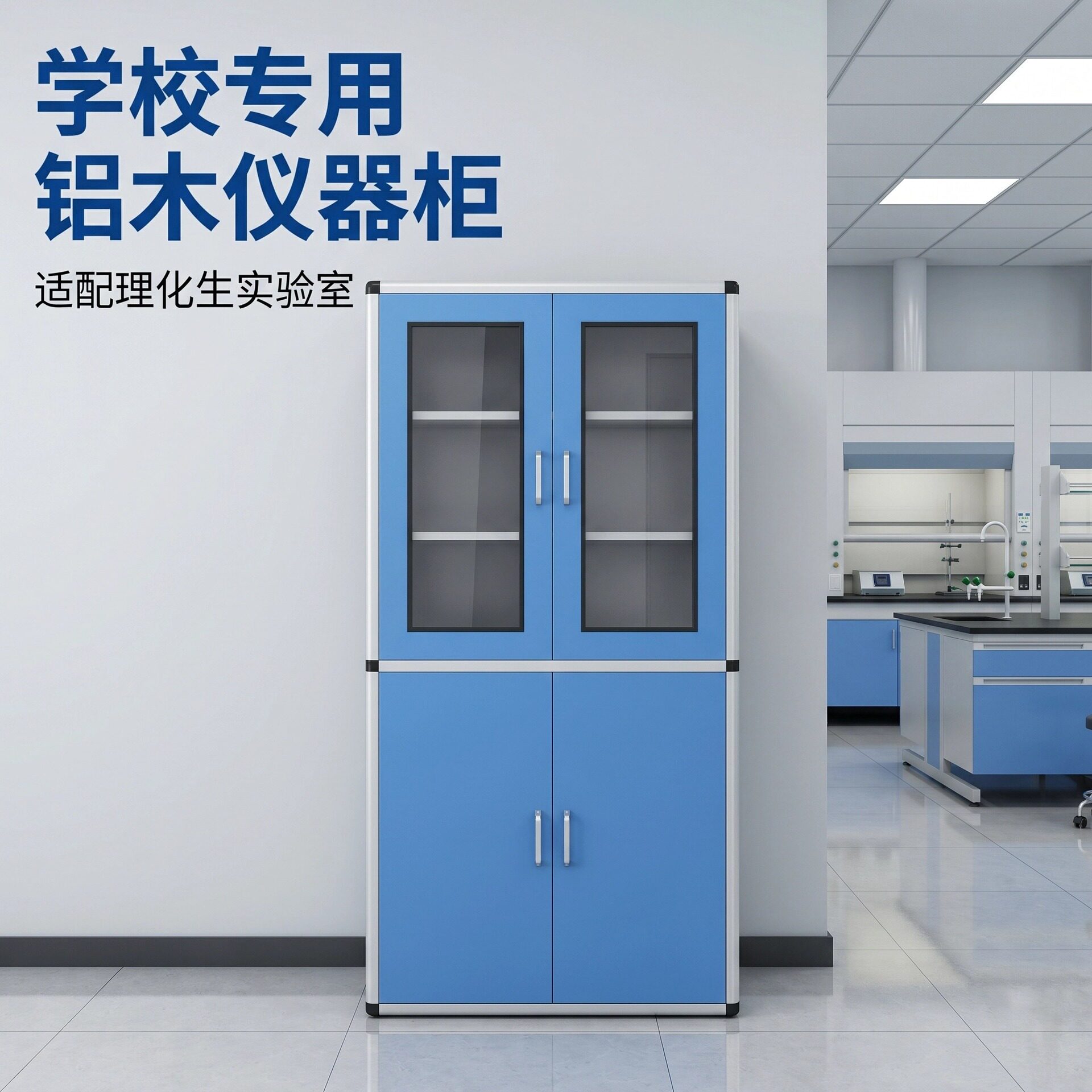 实验室专用铝木仪器柜环保全钢通风防腐防潮药品柜试智学校园