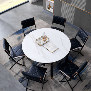 康乃美 222双层可伸缩餐桌厂家供应现代简约家用小户型可变圆桌