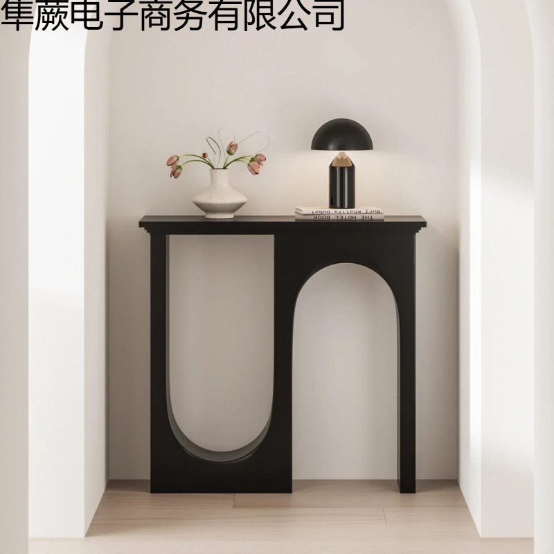 法式奶油风白色壁炉装饰柜