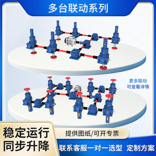 JWM/JWB丝杆升降机电动滚珠升降蜗轮蜗杆螺旋减速机硬齿面减速机