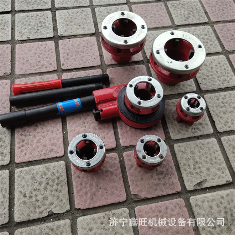 镀锌水工管板牙手动套丝机