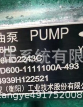 喷油泵B6HD2243C TD6000和TD300 B6HD2243B和B6HD2230A6 C6A00