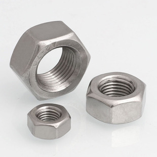 1.5 304 M52 316L不锈钢细牙六角螺母螺丝帽幼牙M4M5M6M8M10