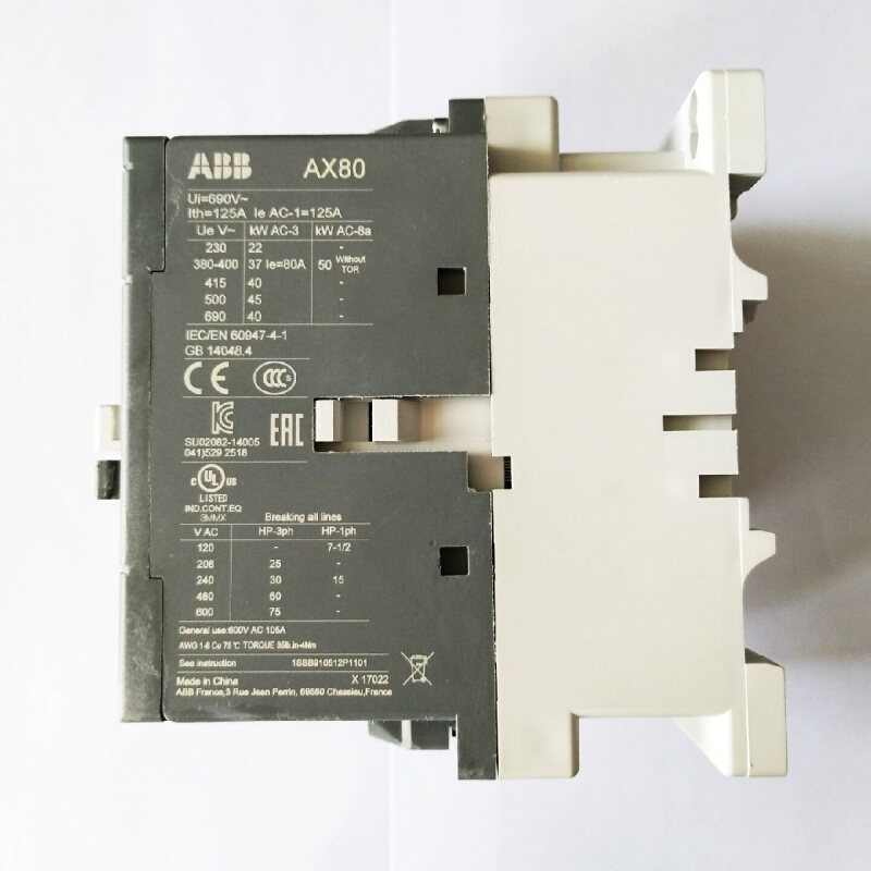 正品ABB交流接触器AX50-30-11 AX65 AX80 AX95 AX115 AX150-30-11