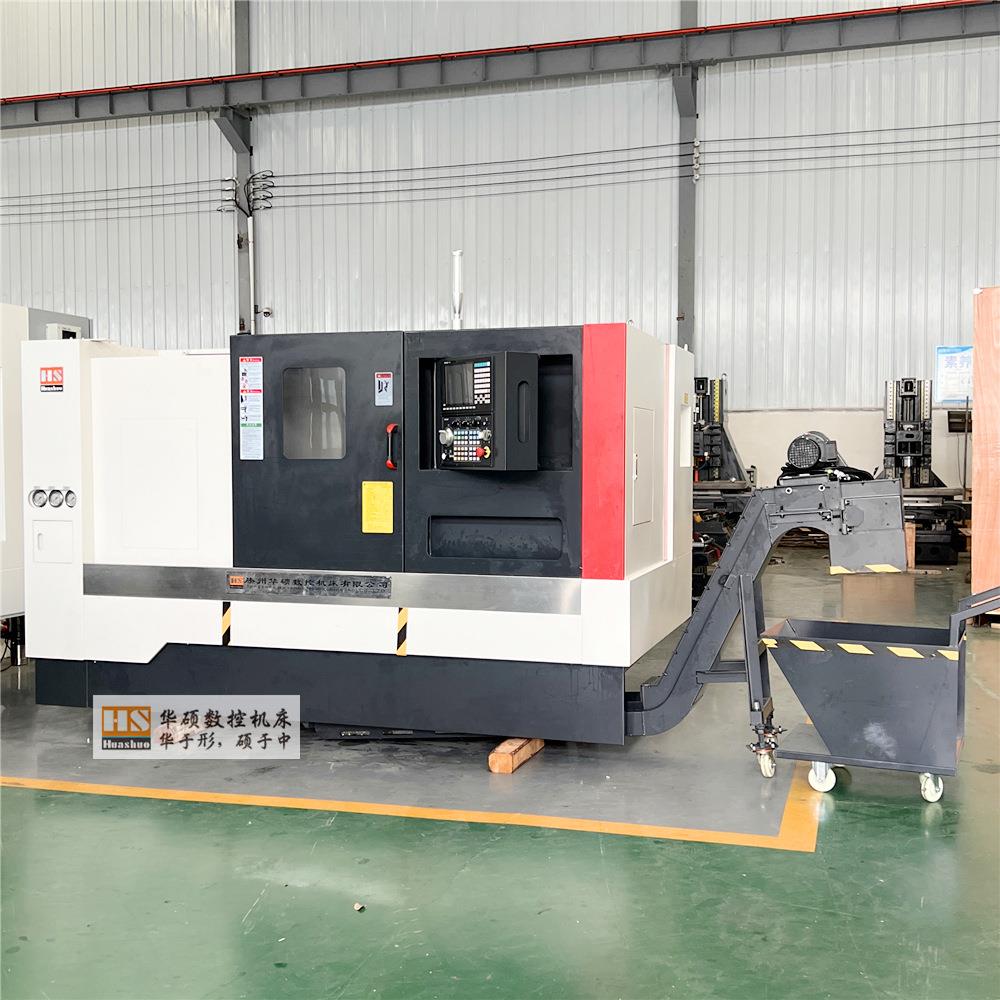 供应TCK560斜轨数控车床配置液压刀塔和尾顶配置新代系统自动排销