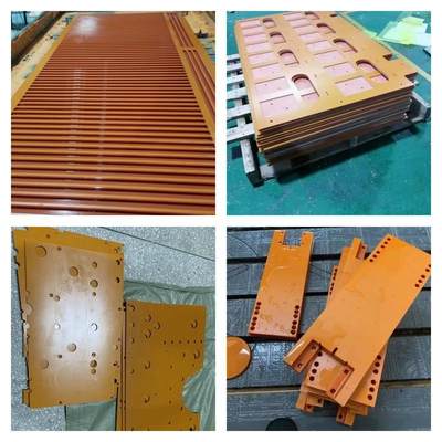电木板加工定制绝缘板垫片电木垫圈耐高温橘红色胶木板电木治具