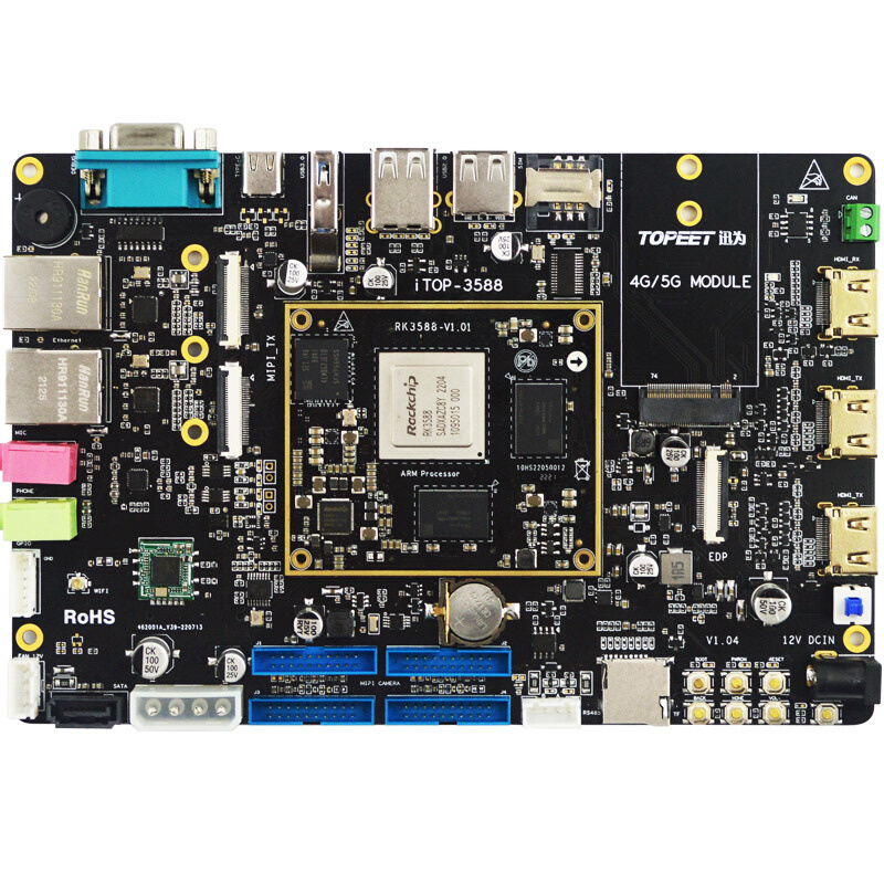 RK3588开发板Linux安卓12瑞芯微ARM核心板人工智能工业AI主板
