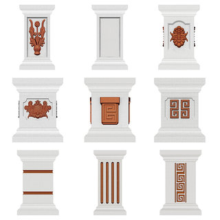 方墩模具罗马柱子方柱模型阳台柱墩水泥墩栏杆大墩子别墅模板全套