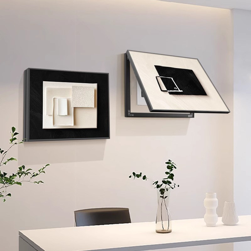 现代简约电表箱装饰画 画抽象遮挡配电箱配电箱电闸开 关免打孔挂