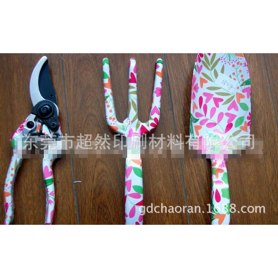 金属铲子热转印纸，铲子印花纸，园林工具包花纸，园林印花纸