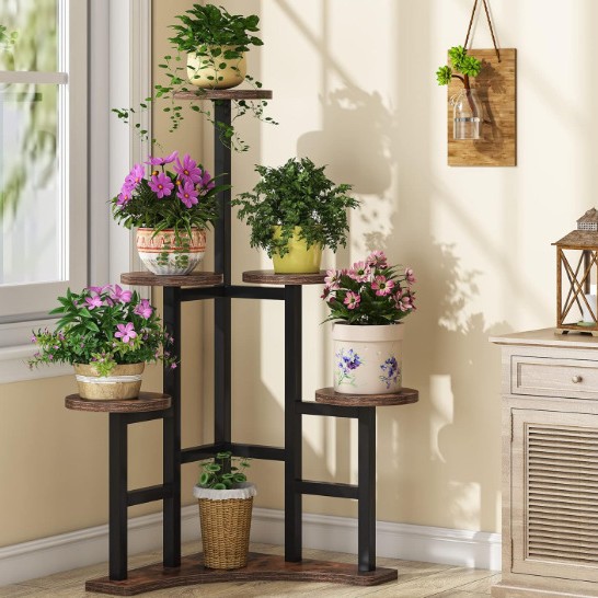 金属落地阳台花架置物架
