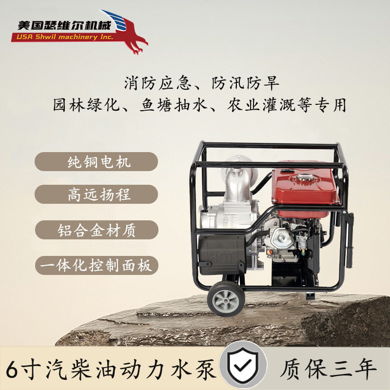 瑟维尔6寸柴油水泵应急防汛