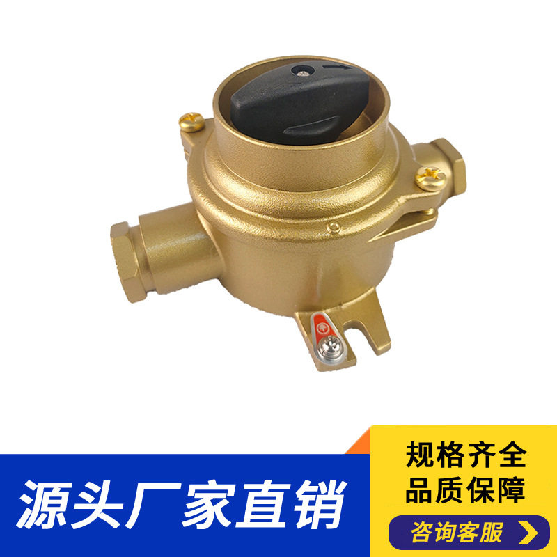 船用铜质开关HH201 船用水密开关 船用铜质开关一进一出 接插件