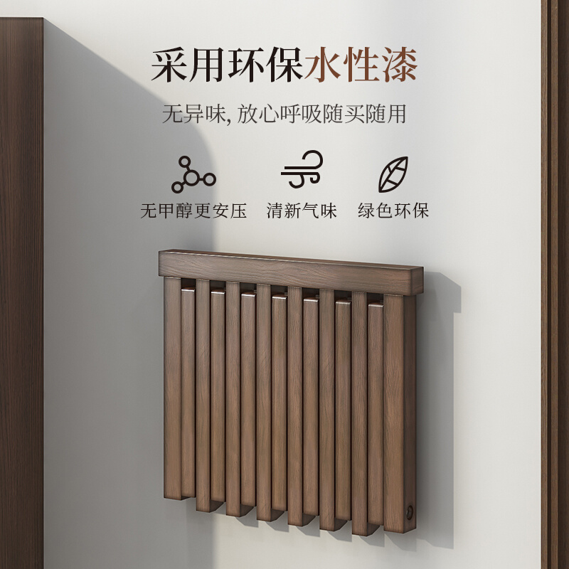 折叠换鞋凳一体壁挂式坐凳入户玄关创意家用座椅隐形实木挂墙鞋凳