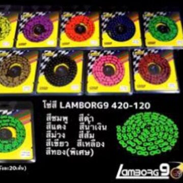 摩托车彩色烤漆420链条适用轻峰及泰国菲律宾部分车型非油封链条