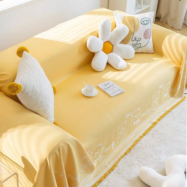 雪尼尔沙发盖布高级感防滑沙发套防猫抓不沾毛全包沙发巾四季通用