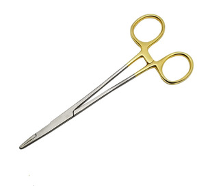 不锈钢带剪刀持针器两用多功能带剪持针钳埋线缝合14cm