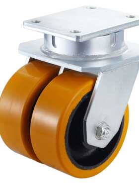 固定脚轮 CMGK130-R 白色尼龙固定轮 安装高度190MM 不锈钢米思米