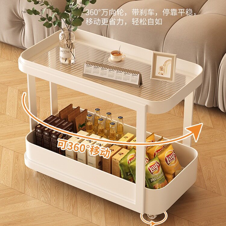 可移动小推车沙发边几茶几侧边极窄小户型桌边储物客厅卧室感