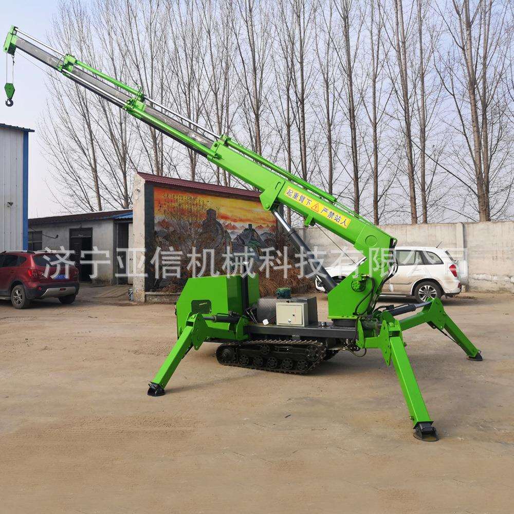 8吨蜘蛛起重机工程液压异形吊车直臂式蜘蛛吊可室内作业吊车