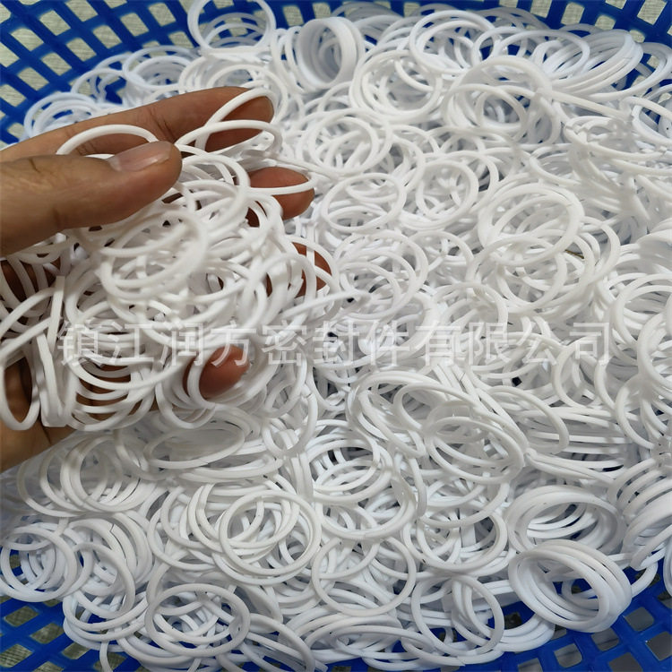 批量聚四氟乙烯PTFE挡圈,四氟小型挡圈 车削四氟垫片